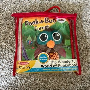 New Melissa and Doug Peekaboo Cloth Book